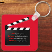 De SLEUTEL van de Directeur van de Film aan succes Sleutelhanger (Achterkant)