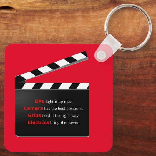 De SLEUTEL van de Directeur van de Film aan succes Sleutelhanger (Achterkant)