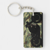 de sleutel van de motorfiets sleutelhanger (Voorkant)