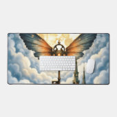 De Sleutel van Eeuwigheid – Steampunk Vleugels Bureaumat (Keyboard & Muis)