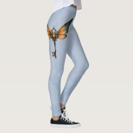De Sleutel van Eeuwigheid – Steampunk Vleugels Leggings