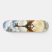 De Sleutel van Eeuwigheid – Steampunk Vleugels Persoonlijk Skateboard (Horizontaal)