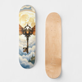 De Sleutel van Eeuwigheid – Steampunk Vleugels Persoonlijk Skateboard