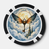 De Sleutel van Eeuwigheid – Steampunk Vleugels Poker Chips (Achterkant)