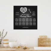 De sleutel van het de zittingskaartje van het huwe poster (Keuken)