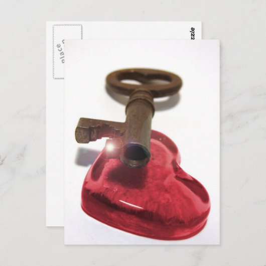 De sleutel van mijn hart... briefkaart (Voorkant / Achterkant)