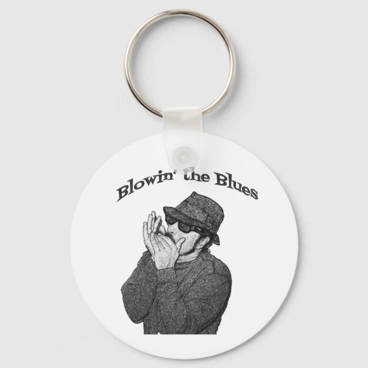 De Sleutelhanger Blauwte blazen (Voorkant)