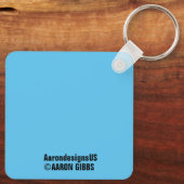 De Sleutelhanger Kat Bunch Square Button (Achterkant)