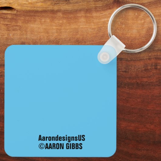 De Sleutelhanger Kat Bunch Square Button (Achterkant)