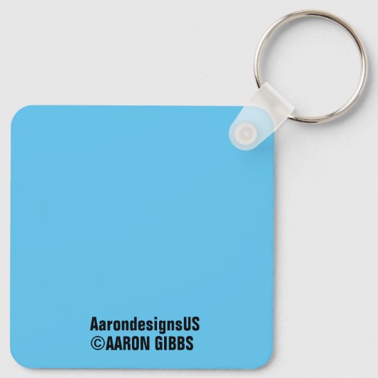 De Sleutelhanger Kat Bunch Square Button (Achterkant)