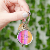 De Sleutelhanger Multicolor Painted Button persona (Hand)