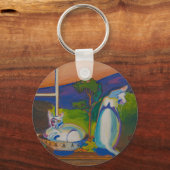 De Sleutelhanger Twevils-Pinky&Bleu (Voorkant)