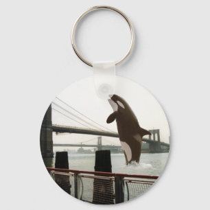 De Sleutelhanger van de Brooklyn Bridge springen