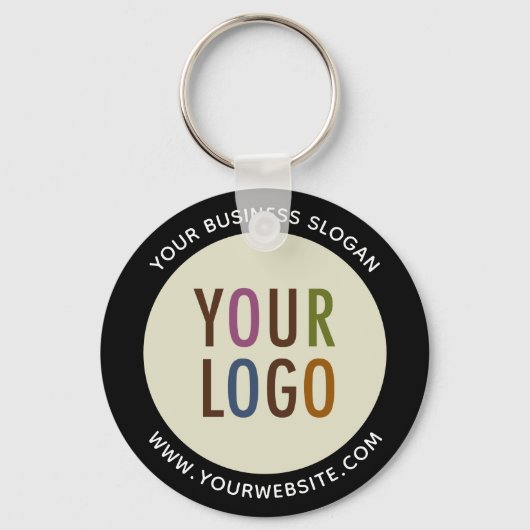 De Sleutelhanger van de Button van het Bedrijf van (Voorkant)
