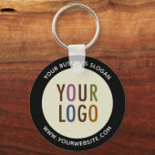 De Sleutelhanger van de Button van het Bedrijf van (Voorkant)