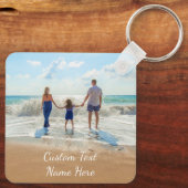 De Sleutelhanger van de de Naam van de Foto van de (Achterkant)