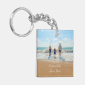 De Sleutelhanger van de Foto van de douane met Uw  (Voorkant Links)