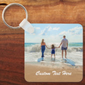 De Sleutelhanger van de Tekst van de Foto van de d (Voorkant)