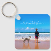 De Sleutelhanger van de Tekst van de Foto van de d (Voorkant)