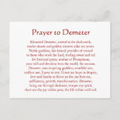 De Sleutelhanger van Demeter Briefkaart (Voorkant)