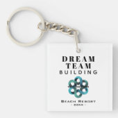 De Sleutelhanger van het Bedrijf van de Bouw van h (Voorkant)