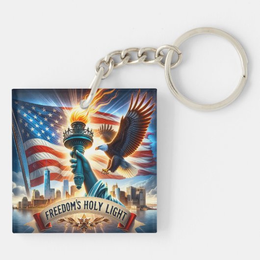 De Sleutelhanger van het Heilig Licht van de Vrijh (Achterkant)