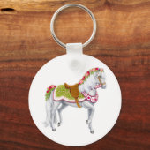 De Sleutelhanger van het Roos paard (Voorkant)