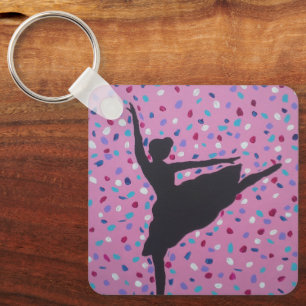 De Sleutelhanger van het Silhouet van de ballerina