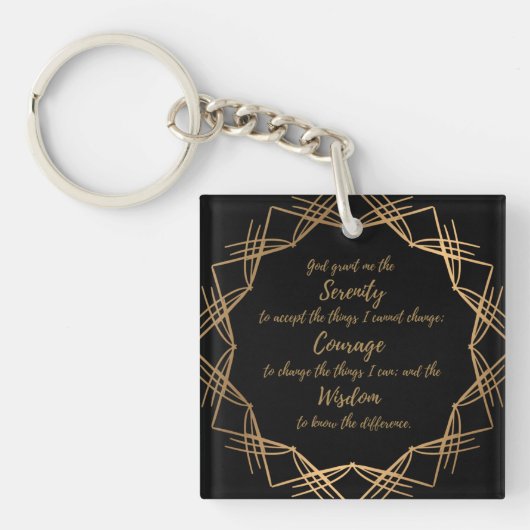 De Sleutelhanger van Serenity Prayer (Voorkant)