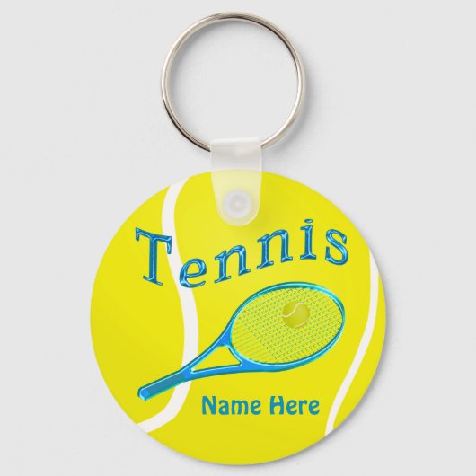 De SLEUTELHANGERS van TENNIS de Gepersonaliseerde  (Voorkant)