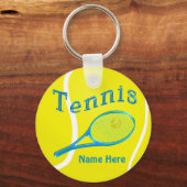 De SLEUTELHANGERS van TENNIS de Gepersonaliseerde  (Voorkant)