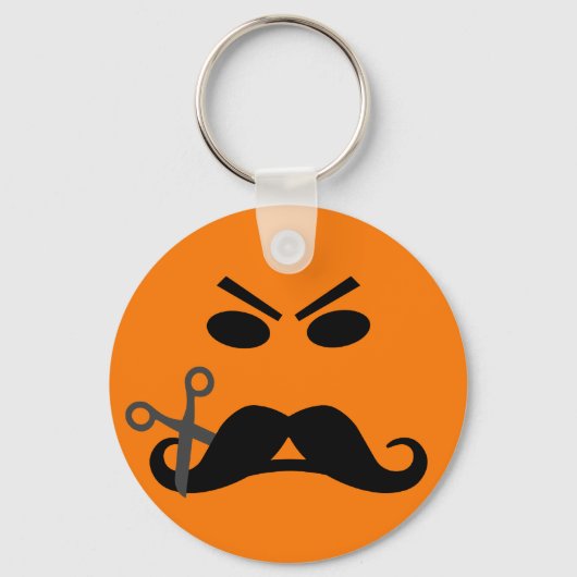 De sleutelketen van Angry Mustache Sleutelhanger (Voorkant)