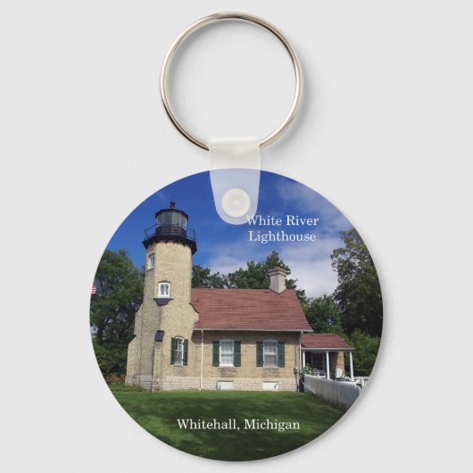 De sleutelketen van White River Lighthouse Sleutelhanger (Voorkant)