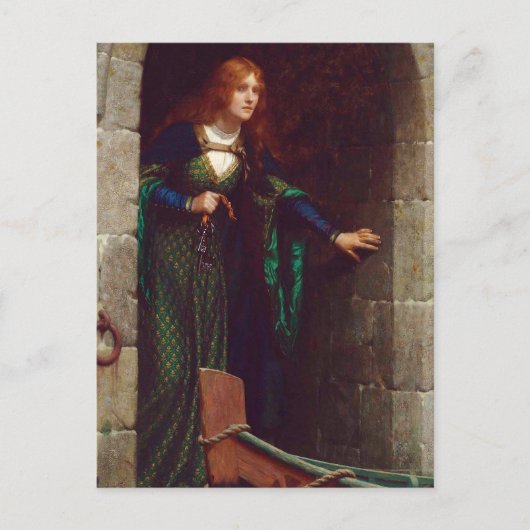 De sleutels, 1909 door Edmund Blair Leighton Briefkaart (Voorkant)