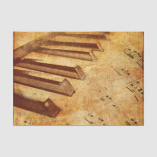 De Sleutels van de Piano van het Blad van de Tissuepapier