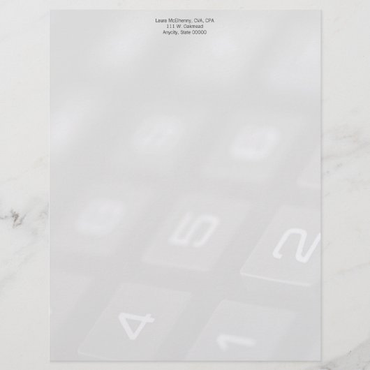 De sleutels van het aantal op calculator langzaam  (Voorkant)