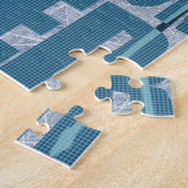 De sleutelspelers lopen op water legpuzzel (Zijkant)