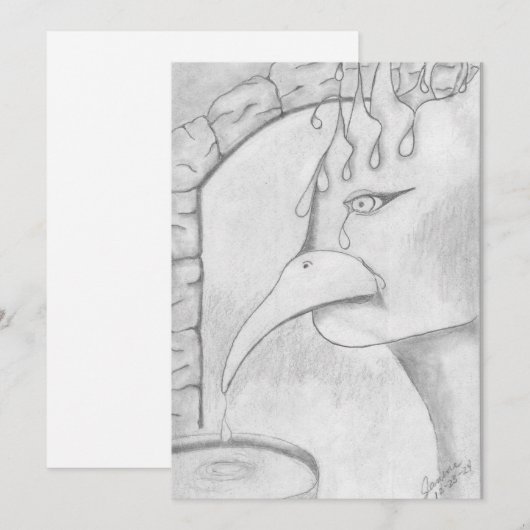 De slik feestdagenkaart (Voorkant / Achterkant)