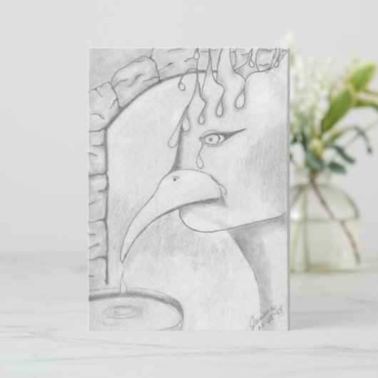 De slik feestdagenkaart (Staand voorkant)