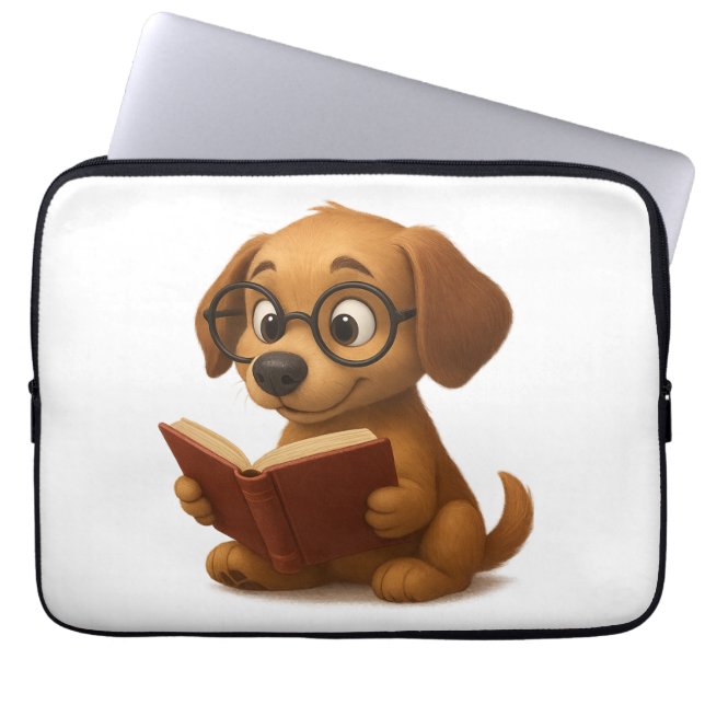 De slimme hond van de toekomst laptop sleeve (Voorkant)