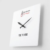 De slimme Meisjes lezen de Tijd van de Romance om  Vierkante Klok (Hoek)