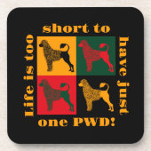 De slimme Portugese waterhond Bier Onderzetter (Voorkant)