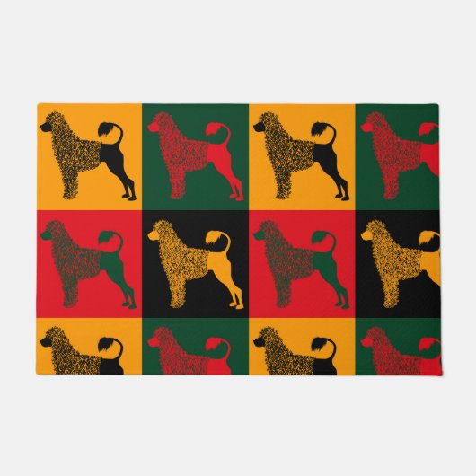 De slimme Portugese waterhond Deurmat (Voorkant)