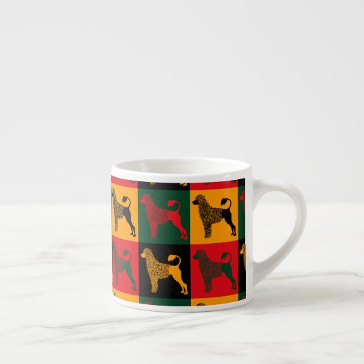 De slimme Portugese waterhond Espresso Kop (Rechts)