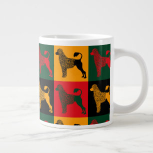 De slimme Portugese waterhond Grote Koffiekop