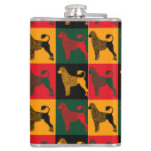 De slimme Portugese waterhond Heupfles (Achterkant)