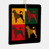 De slimme Portugese waterhond Keramisch Ornament (Rechts)