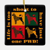 De slimme Portugese waterhond Keramisch Ornament (Voorkant)