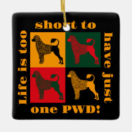 De slimme Portugese waterhond Keramisch Ornament