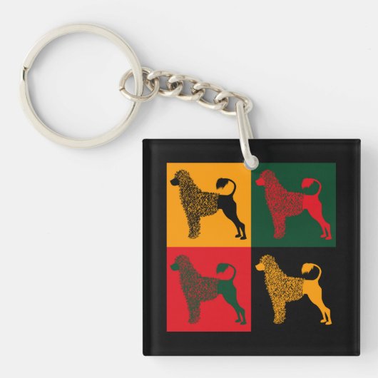 De slimme Portugese waterhond Sleutelhanger (voorkant)